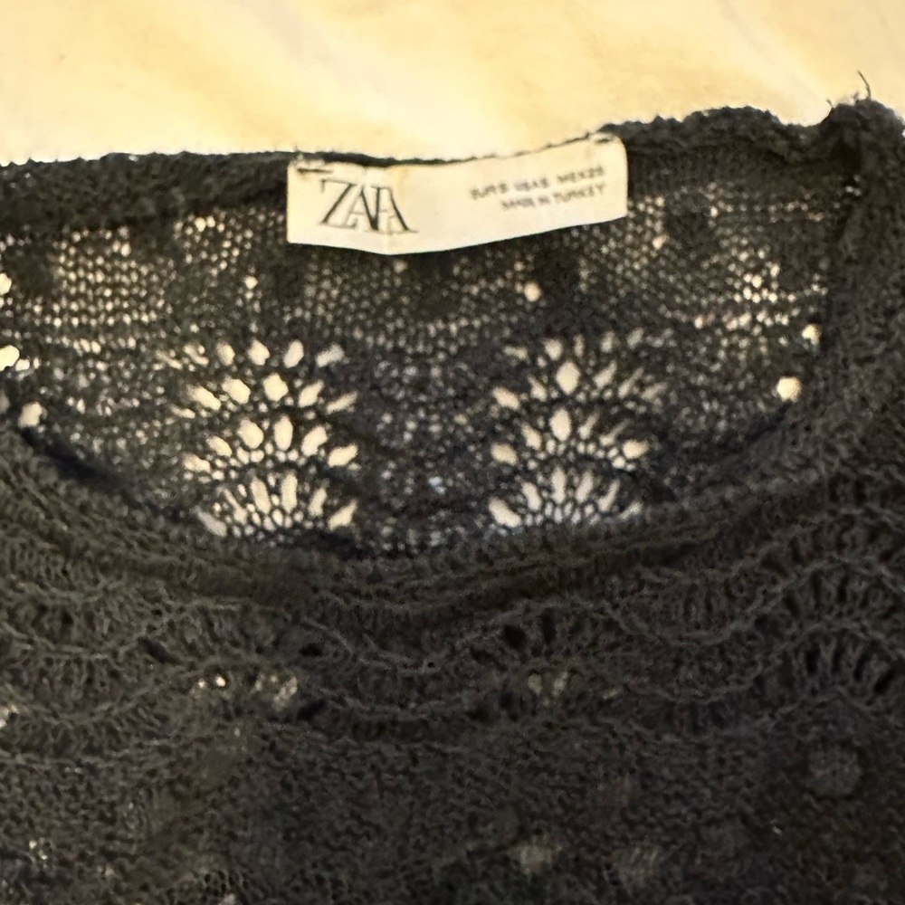 Zara Openwork Knit Dress - Picture 8 of 11